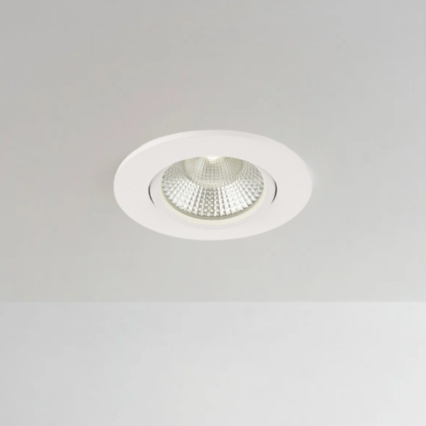 Artdelight Modern - Scandinavisch - inbouwspot - 1-lichts - wit - Austin