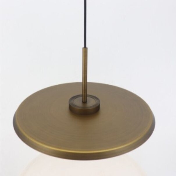 Artdelight Retro hanglamp Osorno 1-lichts brons