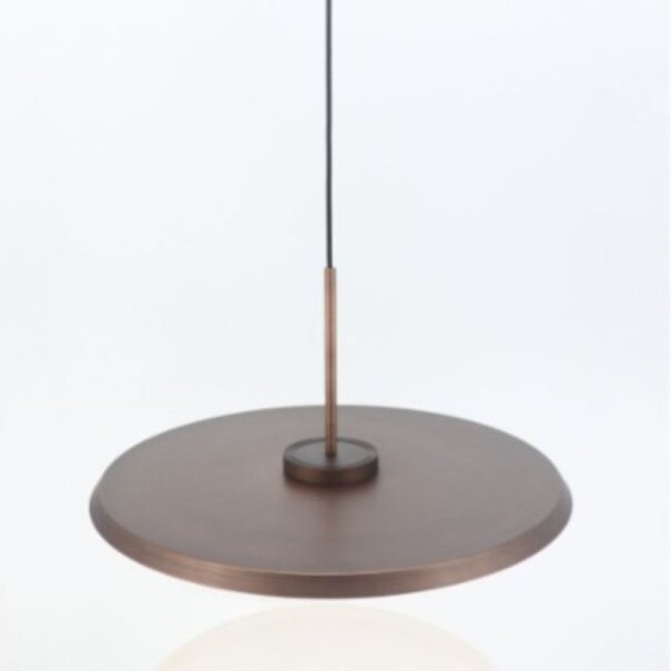 Artdelight Modern Industriële hanglamp Osorno 1-lichts koper