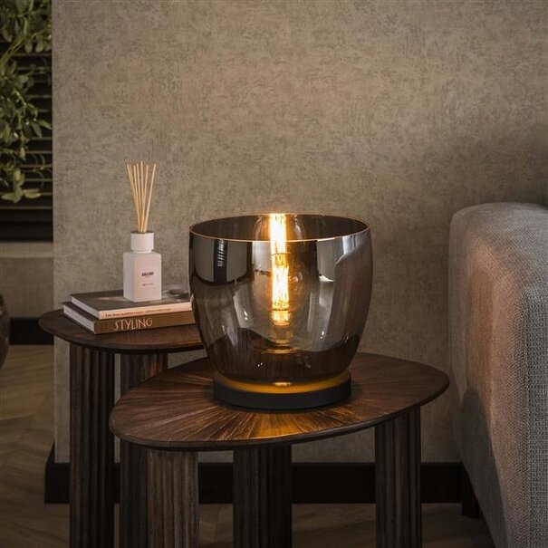 BelaLuz Moderne vloerlamp Dash Up L 1-lichts smoke