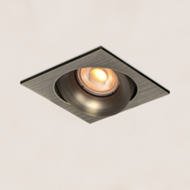 inbouwspot Alice 1-lichts antiek brons vierkant