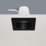 Modern minimalistische inbouwspot Bados 1-lichts vierkant zwart