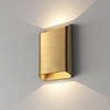 Artdelight Modern Hotel Chique wandlamp Diaz 2-lichts warm goud