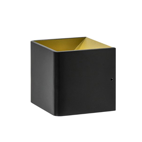 Highlight Moderne wandlamp Stretto LED small zwart goud