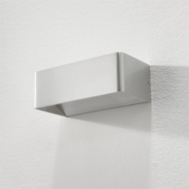 Artdelight Klassiek Industriële wandlamp Mainz 2-lichts aluminium