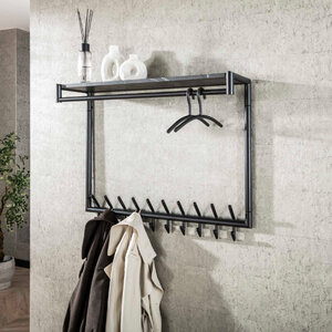 BelaLuz kapstok Costa 20 haken 3D zwart