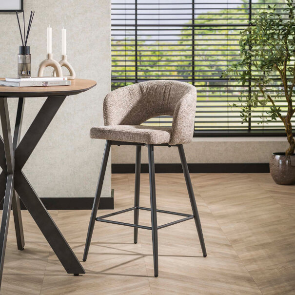 BelaLuz Moderne Barstoel Cloud cargo zandkleur