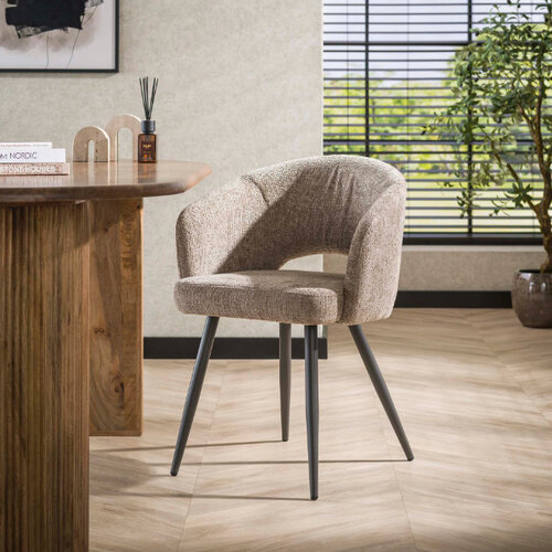 Moderne eetkamerstoel Cloud cargo bruin