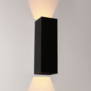 Modern Industriële wandlamp Vegas 2-lichts zwart