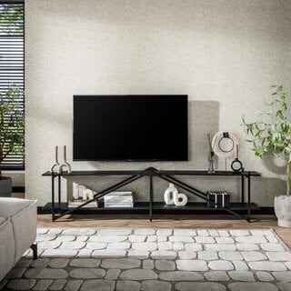 TV-meubel Piega 220 cm grijs