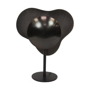 BelaLuz Moderne Industriële tafellamp Lylo 1-lichts zwart geborsteld