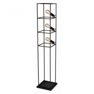 Freelight Industriële vloerlamp Angolo 3-lichts zwart