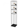 Industriële vloerlamp Angolo 3-lichts zwart