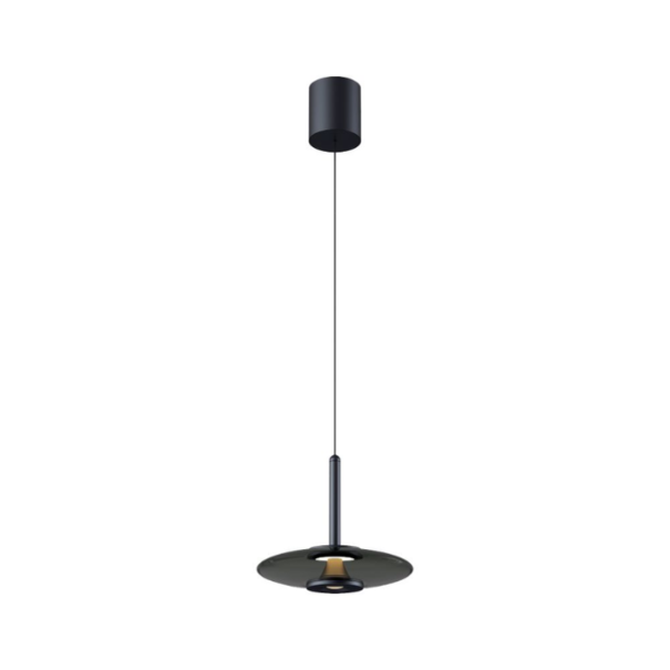 Artdelight Minimalistisch - design - hanglamp - 1-lichts - zwart smoke - Madison