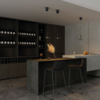 Artdelight minimalistisch design hanglamp Madison 1-lichts zwart smoke