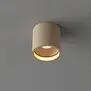 Moderne Scandinavische plafondlamp Orleans 1-lichts champagne