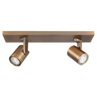 Opbouwspot Leta 2-lichts brons
