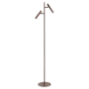 Highlight Moderne minimalistische Piero vloerlamp 2-lichts chocp