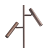 Highlight Moderne minimalistische Piero vloerlamp 2-lichts chocp