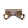 Artdelight Moderne opbouwspot Megano 2-lichts champagne