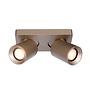 Moderne opbouwspot Megano 2-lichts champagne