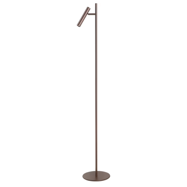 Highlight Moderne minimalistische Piero vloerlamp 1-lichts choco
