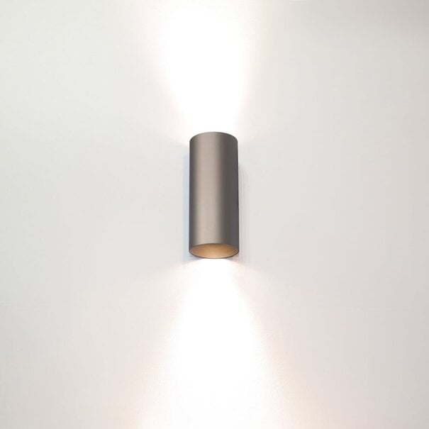 Artdelight Moderne wandlamp Roulo 2-lichts champagne