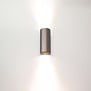 Moderne wandlamp Roulo 2-lichts champagne