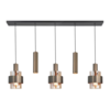 Highlight Modern Hotel chique hanglamp Marrone 5-lichts brons