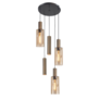 Klassiek Hotel chique hanglamp Perugia 5-lichts rond brons