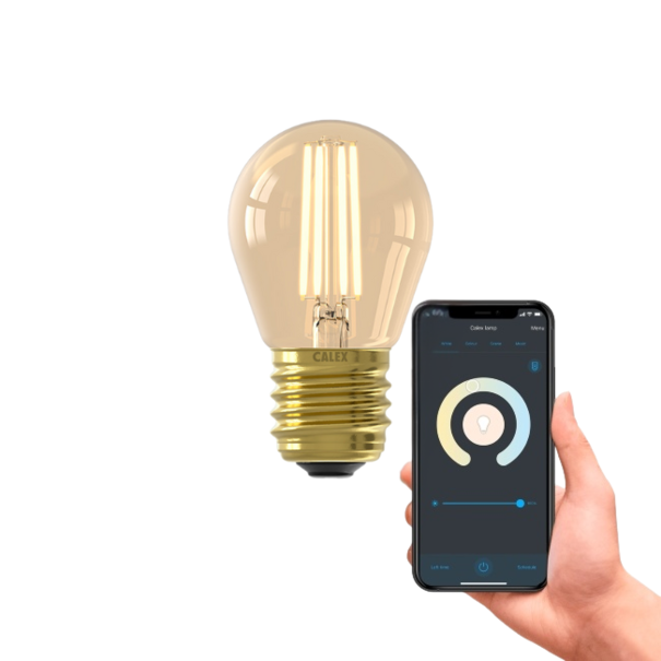 Calex Calex Smart LED Ø4,5cm bol 4,9W amber 470LM