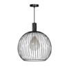 ETH Moderne hanglamp Wire 1-lichts 50 cm zwart