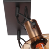 Steinhauer Retro klassieke wandlamp Glaslic 2-lichts amber glas