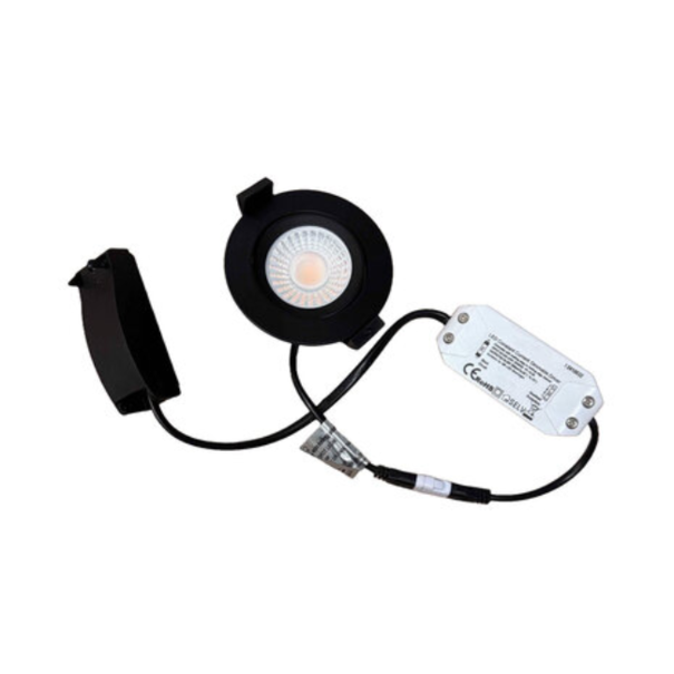 ETH Moderne inbouwspot Ronin 1-lichts zwart dim to warm IP44