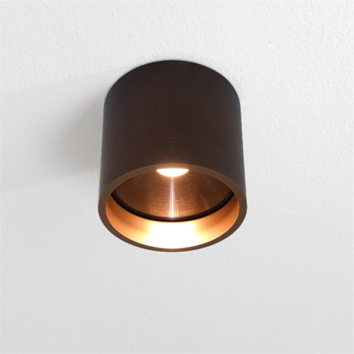 Moderne Industriële plafondlamp Orleans 1-lichts brons geborsteld