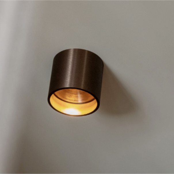 Artdelight Moderne Industriële plafondlamp Orleans 1-lichts brons geborsteld