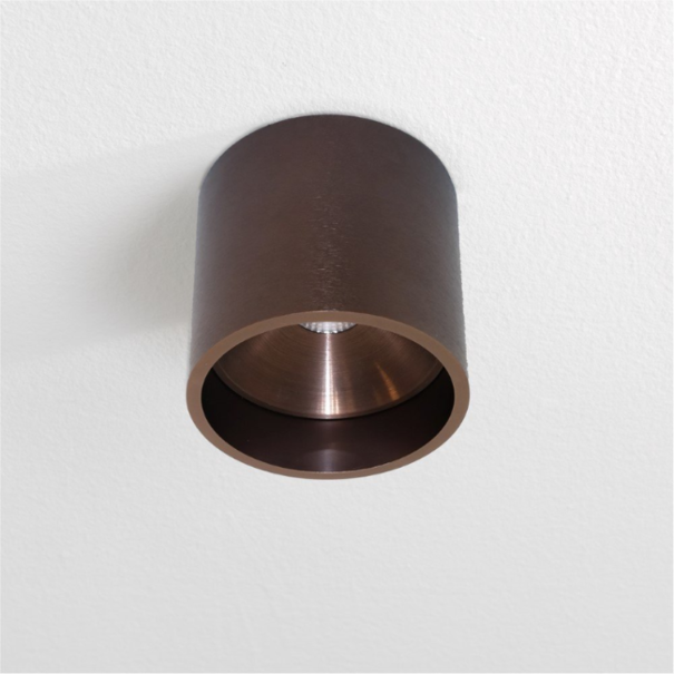 Artdelight Moderne Industriële plafondlamp Orleans 1-lichts brons geborsteld
