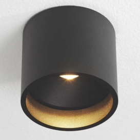 Plafondlamp Orleans 1-lichts zwart