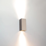 Moderne Hotel Chique wandlamp Dante 2-lichts champagne
