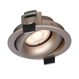 Inbouwspot Alice 1-lichts champagne rond