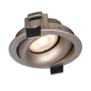 Modern Hotel chique inbouwspot Alice 1-lichts champagne rond