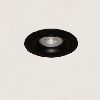 Inbouwspot Alice 1-lichts zwart rond