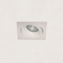 Moderne minimalistische inbouwspot Alice 1-lichts wit vierkant