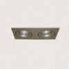 Artdelight Moderne inbouwspot Alice 2-lichts grijs