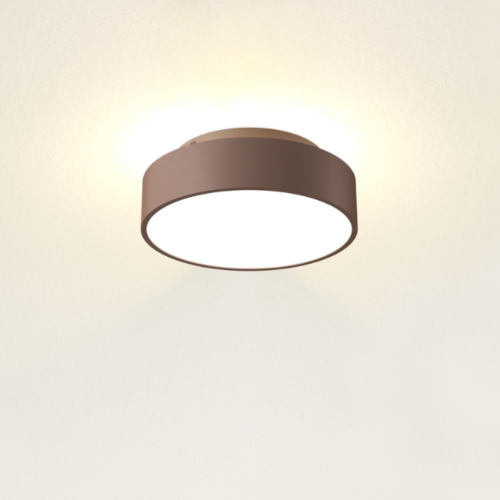 Moderne Industriële plafondlamp Chicago 1-lichts brons geborsteld