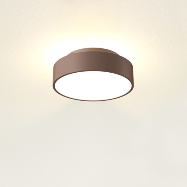 Artdelight Moderne Industriële plafondlamp Chicago 1-lichts brons geborsteld