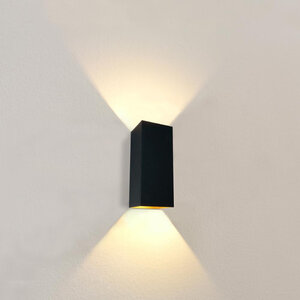 Artdelight Modern Hotel Chique wandlamp Dante XL 2-lichts zwart goud