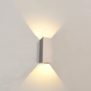 Moderne Scandinavische wandlamp Dante XL 2-lichts champagne