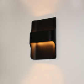 Wandlamp Dallas 2-lichts zwart IP65