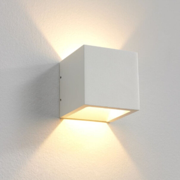 Artdelight Modern minimalistische wandlamp Cube 1-lichts dim to warm wit